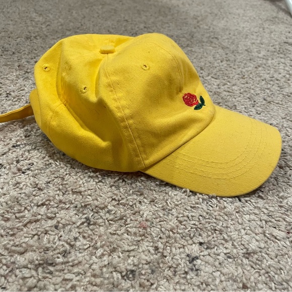 SOLD Yellow Rose Baseball Hat - Picture 3 of 6
